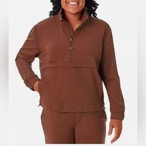 Members Mark  Brown Zip-Up